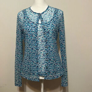 New York and Company Y2K  2pc sheer floral top/blouse. B2